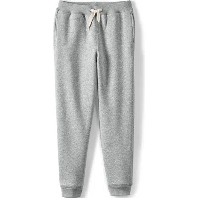 Lands' End Kids Iron Knee Fleece Jogger Sweatpants In Gray Heather