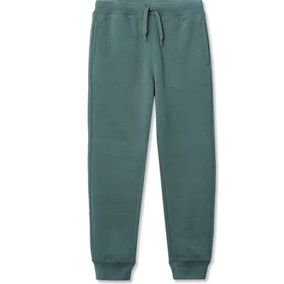 Lands' End Kids Iron Knee Fleece Jogger Sweatpants In Green