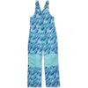 Lands' End Kids Iron Knee Insulated Winter Snow Bibs In Blue