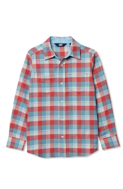 Lands' End Kids Long Sleeve Flannel Shirt In Multi
