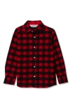 Lands' End Kids Long Sleeve Flannel Shirt In Red