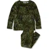 Lands' End Kids Long Sleeve Plush Fleece Pajama Set In Multi