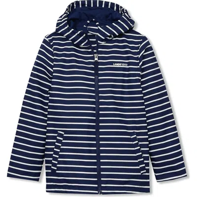 Lands' End Kids Magic Print Rain Jacket In Blue