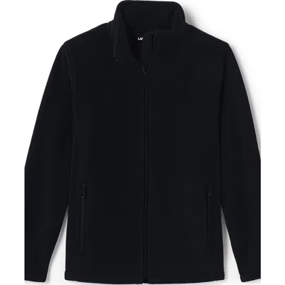 Lands' End Kids Mid-weight Fleece Jacket In Black