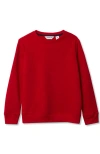 Lands' End Kids Novelty Fleece Crewneck Sweatshirt In Red