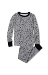 Lands' End Kids Pattern Snug Fit Pajama Set In Black