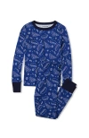 Lands' End Kids Pattern Snug Fit Pajama Set In Blue
