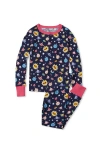 Lands' End Kids Pattern Snug Fit Pajama Set In Blue