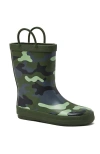 Lands' End Kids Pull On Splash Rubber Rain Boots In Green