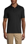 Lands' End School Uniform Young  Short Sleeve Rapid Dry Polo Shirt In Black