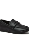 Lands' End Kids Slip On Everyday Penny Loafer In Animal Print