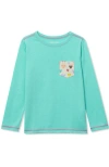 Lands' End Kids Soft Jersey Sleep Top In Green
