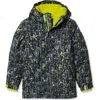 Lands' End Kids Squall Fleece Lined Waterproof Insulated Jacket In Black