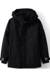 Lands' End Kids Squall Fleece Lined Waterproof Insulated Jacket In Black