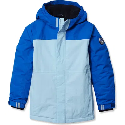 Lands' End Kids Squall Fleece Lined Waterproof Insulated Jacket In Blue