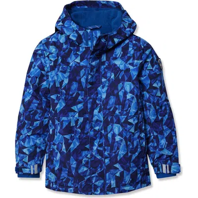 Lands' End Kids Squall Fleece Lined Waterproof Insulated Jacket In Blue