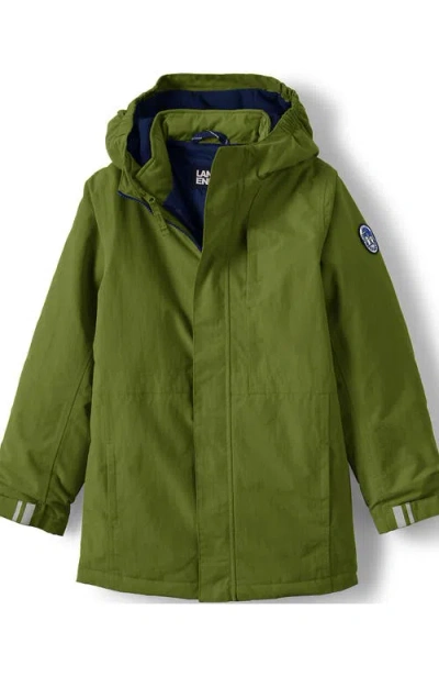 Lands' End Kids Squall Waterproof Insulated 3 In Olive