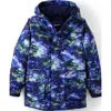 Lands' End Kids Squall Waterproof Insulated Winter Parka In Blue Galaxy Cosmos
