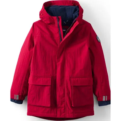 Lands' End Kids Squall Waterproof Insulated Winter Parka In Red
