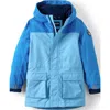 Lands' End Babies'  Kids Squall Waterproof Insulated Winter Parka In Vista Blue Colorblock