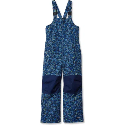 Lands' End Kids Squall Waterproof Iron Knee Bib Snow Pants In Blue
