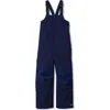 Lands' End Babies'  Kids Squall Waterproof Iron Knee Bib Snow Pants In Blue