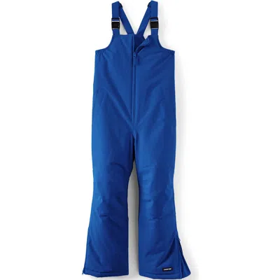 Lands' End Kids Squall Waterproof Iron Knee Bib Snow Pants In Nautical Blue