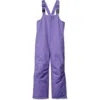 Lands' End Babies'  Kids Squall Waterproof Iron Knee Bib Snow Pants In Purple
