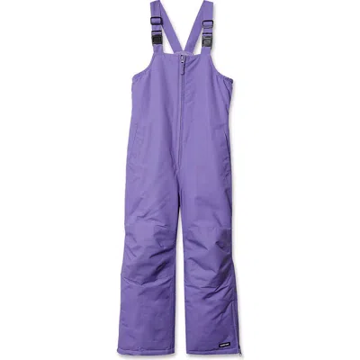 Lands' End Babies'  Kids Squall Waterproof Iron Knee Bib Snow Pants In Purple