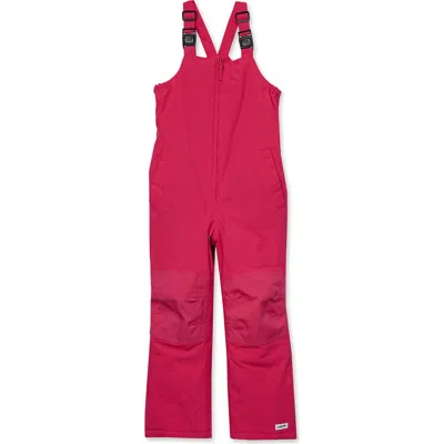Lands' End Babies'  Kids Squall Waterproof Iron Knee Bib Snow Pants In Red