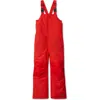 Lands' End Kids Squall Waterproof Iron Knee Bib Snow Pants In Red