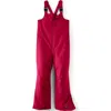 Lands' End Kids Squall Waterproof Iron Knee Bib Snow Pants In Red