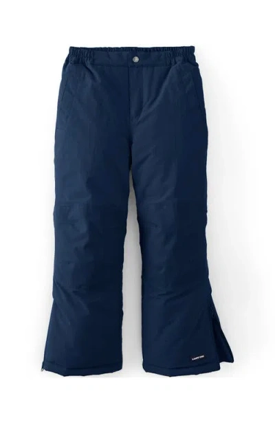 Lands' End Kids Squall Waterproof Iron Knee Winter Snow Pants In Navy