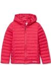 Lands' End Kids Thermoplume Packable Hooded Jacket In Pink