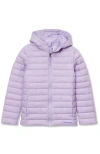 Lands' End Kids Thermoplume Packable Hooded Jacket In Purple