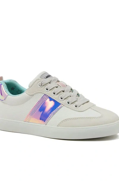 Lands' End Kids Tribeca Low Top Sneaker In White