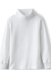 Lands' End Kids Turtleneck In White
