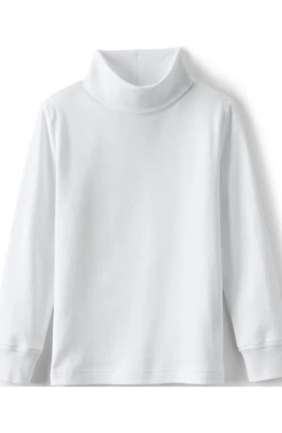 Lands' End Kids Turtleneck In White
