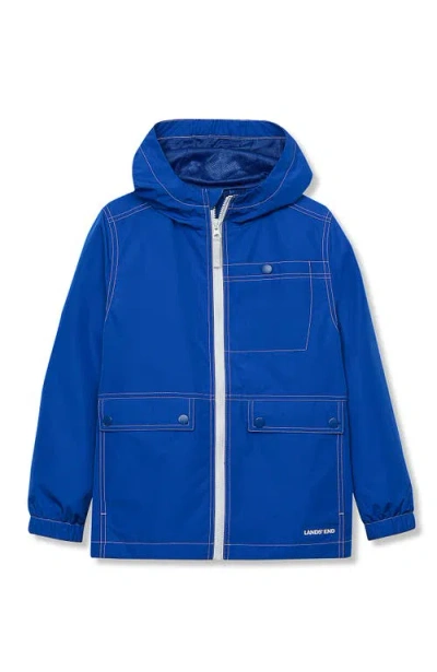 Lands' End Kids Water Resistant Ocean Breeze Jacket In Blue
