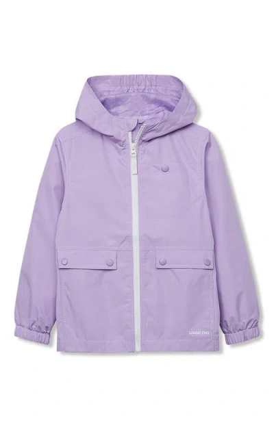 Lands' End Kids Water Resistant Ocean Breeze Jacket In Purple
