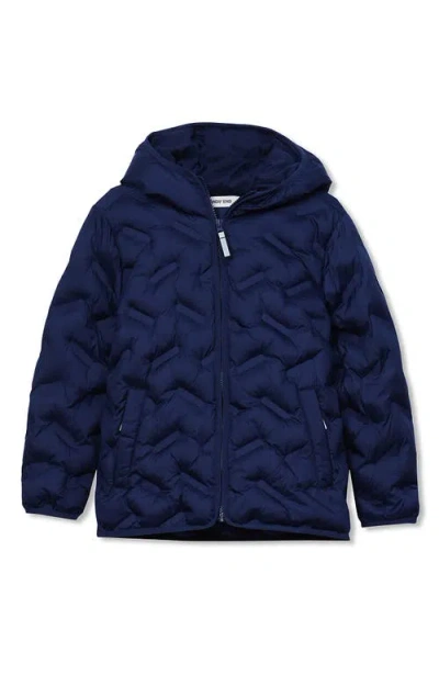 Lands' End Kids Water Resistant Seamless Quilt Insulated Jacket In Blue