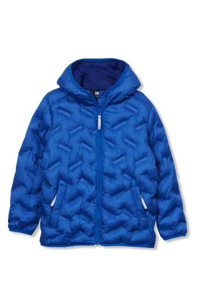 Lands' End Kids Water Resistant Seamless Quilt Insulated Jacket In Blue