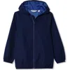 Lands' End Kids Waterproof Rain Jacket In Blue