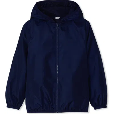 Lands' End Kids Waterproof Rain Jacket In Blue