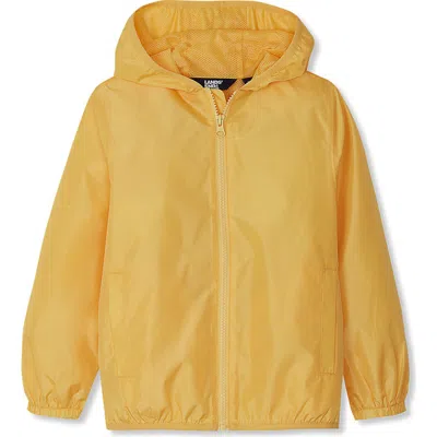 Lands' End Kids Waterproof Rain Jacket In Yellow