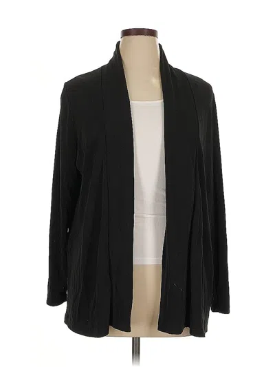 Pre-owned Lands' End Kimono In Black