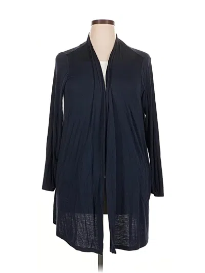 Pre-owned Lands' End Kimono In Black