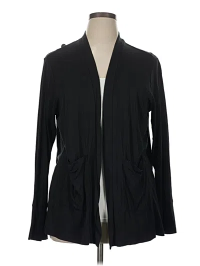 Pre-owned Lands' End Kimono In Black
