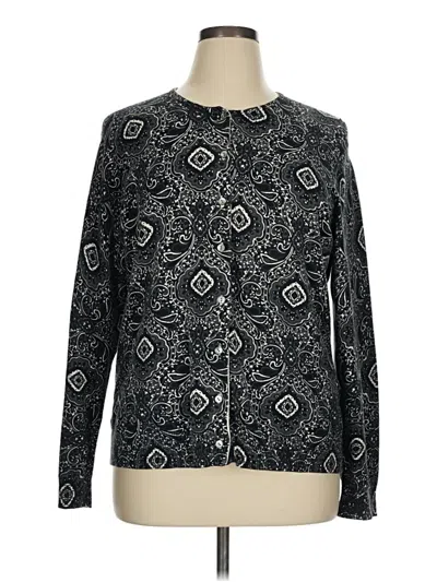 Pre-owned Lands' End Kimono In Black