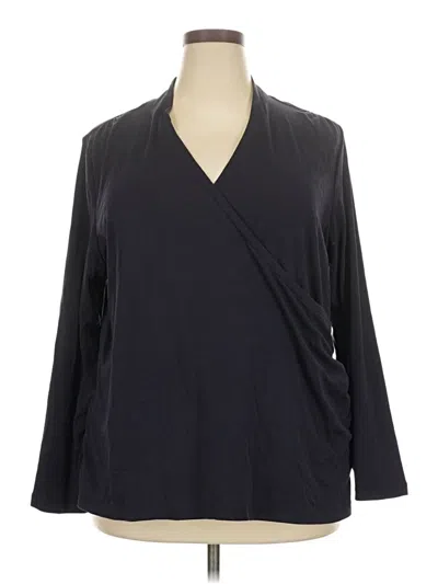 Pre-owned Lands' End Kimono In Black